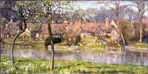Maisons et une rivière