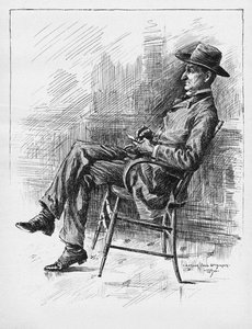 Portrait de Benjamin Peter Old Hutch Hutchinson, 1890 - Arthur Jule Goodman