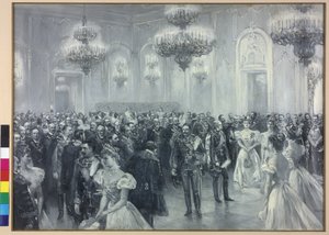 Réception à la cour à l