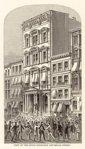 Vue de la Bourse et de Broad Street - Arthur Lumley