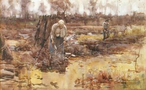 Ramasseurs de brindilles, Grez-sur-Loing - Arthur Melville