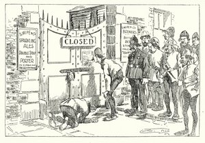AD 1314, Temps difficiles (lithographie) - Arthur Moreland