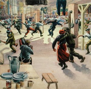 La veille de Noël au camp de Giessen, c.1916 - Arthur Nantel