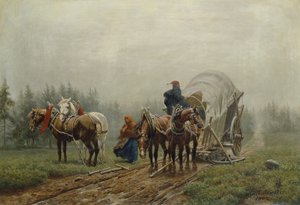Le chariot de fret cassé, 1862 - Arthur Nikutowski