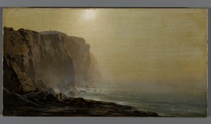 Matin brumeux, côte du Maine, fin des années 1860