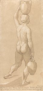 Sans titre : Homme portant des récipients