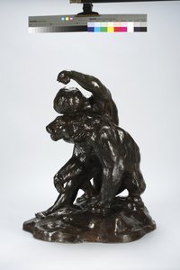 Puma et enfant (bronze)