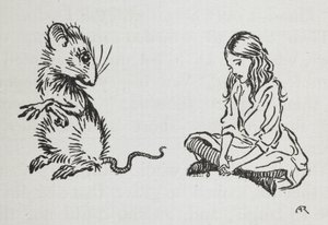 Alice et la souris - Arthur Rackham