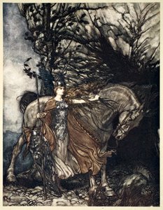 Brunnhilde avec son cheval à l