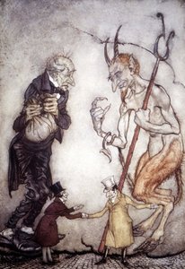 Conte de Noël par Charles Dickens (1812 - 1872), illustration par Arthur Rackham (1867-1939) - Arthur Rackham