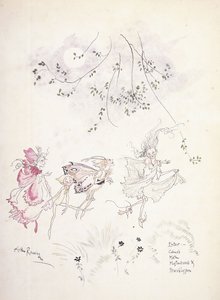 Entrée : Cobweb, Moth, Mustardseed & Peaseblossom. Illustration pour "Le Songe d