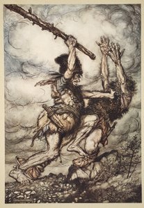 Fafner tue Fasolt, illustration de 