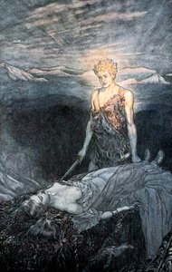 Illustration de Siegfried et le Crépuscule des dieux, 1924 - Arthur Rackham