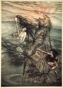 Moque-toi! Moque! Le Nibelung fait pour ton jouet!, 1910 - Arthur Rackham