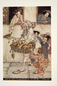 Des lampes neuves pour des vieilles, de The Arthur Rackham Fairy Book, pub. 1933 - Arthur Rackham