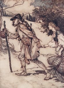 Le mendiant la prit par la main et l