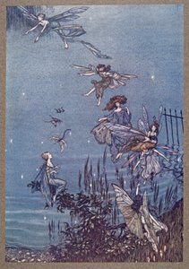 Les fées de la Serpentine, de Peter Pan dans les jardins de Kensington par J M Barrie, pub. 1906 - Arthur Rackham