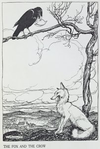 Le Renard et le Corbeau, illustration des 