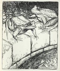 Les grenouilles et le puits, illustration de 