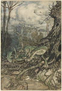 Le Dragon Vert - Arthur Rackham