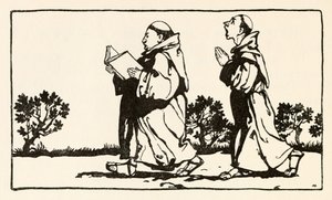 La sorcière était assise contre le mur de La frénésie de Morgan dans Contes de fées irlandais - Arthur Rackham