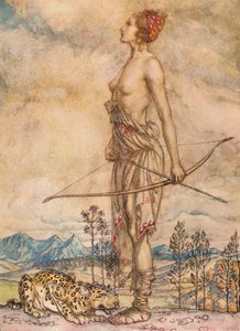 La Chasseresse Diane - Arthur Rackham
