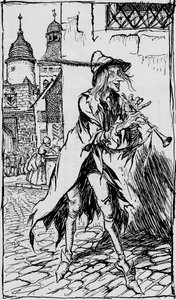 Le joueur de flûte de Hamelin - Arthur Rackham