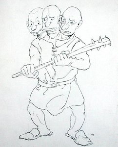 Le géant à trois têtes
