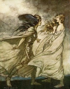 Le Crépuscule des dieux - Arthur Rackham