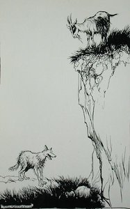 Le Loup et la Chèvre, illustration des 