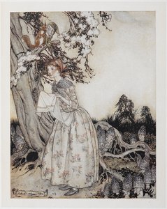 La belle jeune fille qui, le premier mai, va aux champs à l
