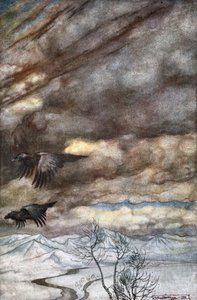 Les corbeaux de Wotan, 1924 - Arthur Rackham