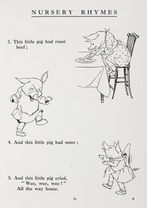 Ce petit cochon est allé au marché - comptine - Arthur Rackham