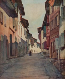 Rue dans la vieille ville, St Jean-Pied-de-Port - Arthur Romilly Fedden