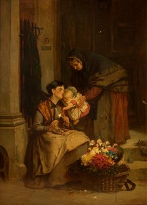 Sa plus douce fleur, 1880 - Arthur Stocks