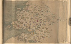Carte picturale de la province du Zhejiang