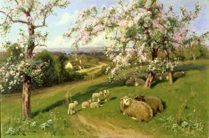Printemps, une des quatre saisons (détail)
