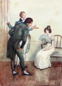 Illustration pour Northanger Abbey de Jane Austen - Arthur Wallis Mills