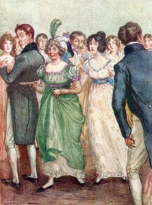 Illustration pour Northanger Abbey de Jane Austen - Arthur Wallis Mills
