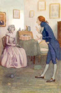 Illustration pour Orgueil et Préjugés de Jane Austen - Arthur Wallis Mills