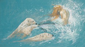 Une sirène et des ours polaires