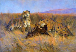 Tigres à la chasse - Arthur Wardle
