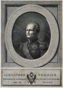 ALEXANDRE Ier de Russie (1777-1825). Tsar de Russie (1801-1825).