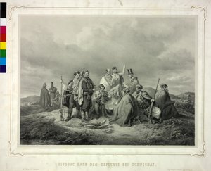 Bivouac après le combat à Schwechat - Artist Unknown