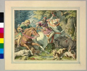 Chasse au sanglier - Artist Unknown