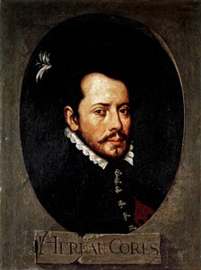CORTES Hernan (1485-1547). Conquérant espagnol du Mexique - Artist Unknown