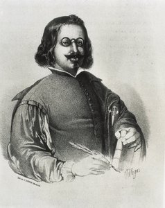 DONON, Julio (19e siècle). Francisco de Quevedo. Lithographie