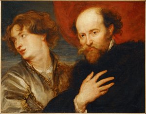 Double-portrait idéal de van Dyck et Rubens ... - Artist Unknown