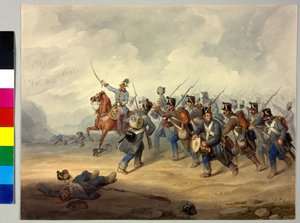FML Franz Henry comte Schlik dans la bataille - Artist Unknown