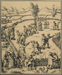 Fête des paysans dans une ferme allemande (